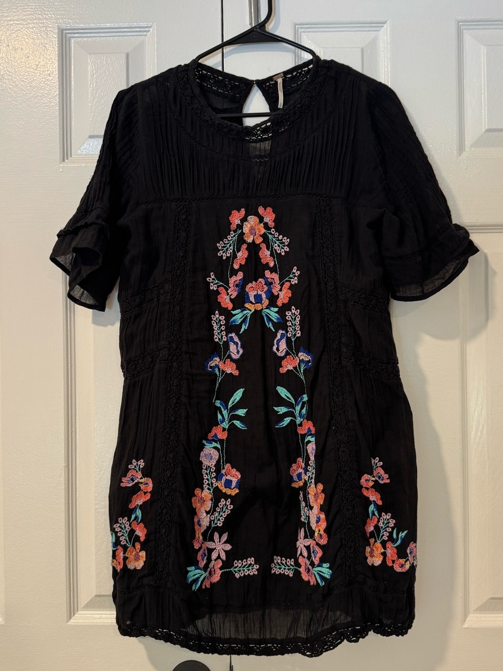 Free People Perfectly Victorian Floral Dress | Embroidered | Size Small